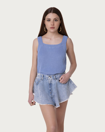 Top in cotone organico cielo vegano sostenibile