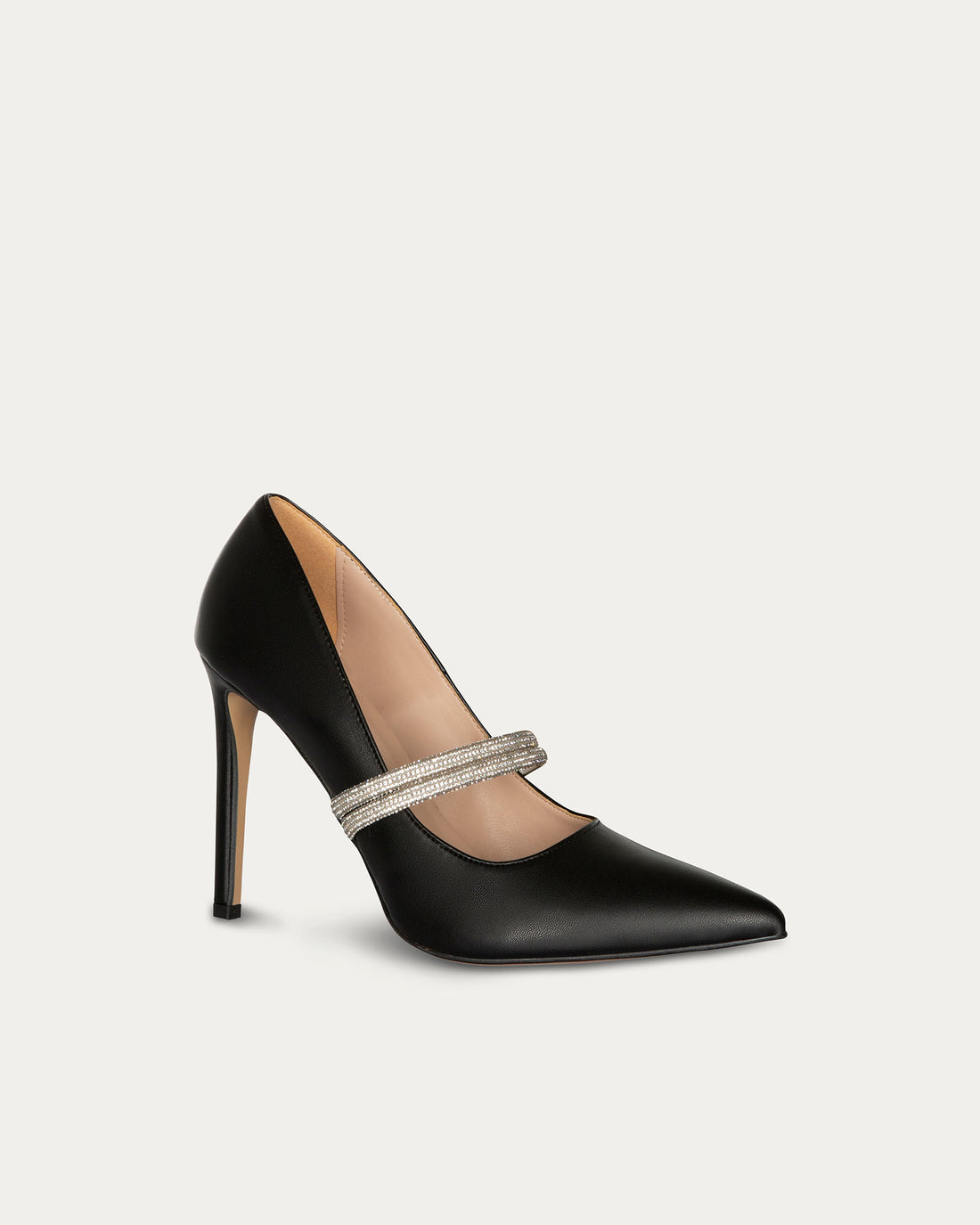 Sofia black heels, vegan eco-friendly