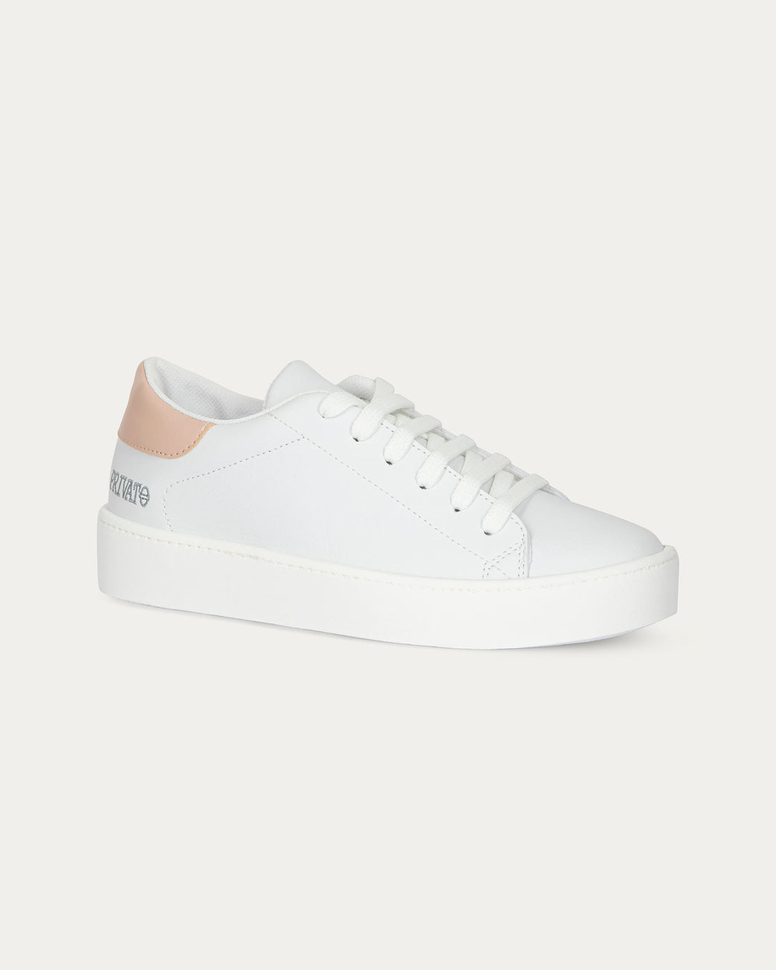 Chiara Elisa Nude White Sneakers, Vegan Ecological