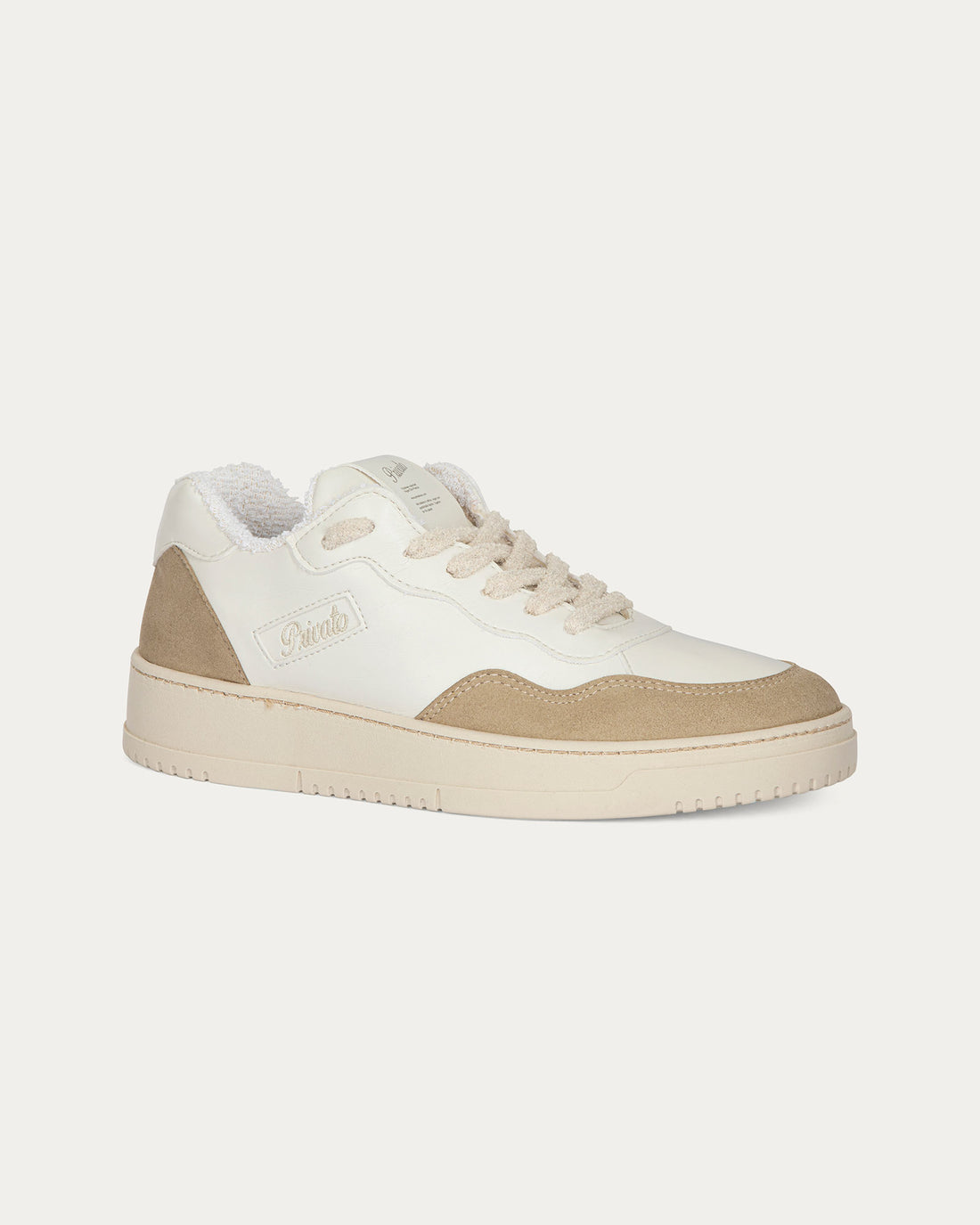 Sneakers Lauren white beige, vegan eco-friendly