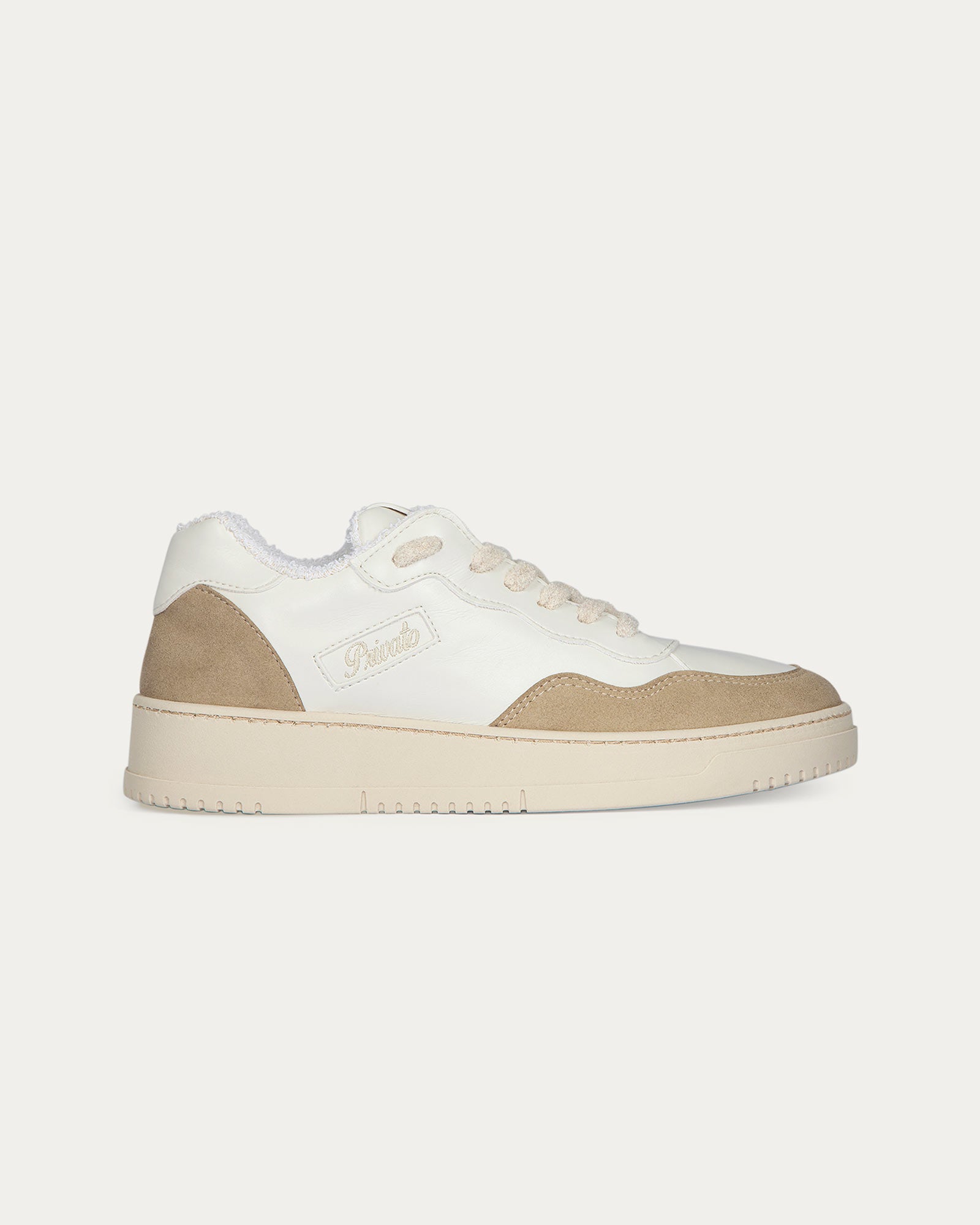 Sneakers Lauren white beige, vegan eco-friendly – Privato Vegan