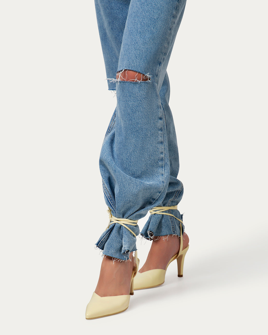 Angelica yellow heels, vegan eco-friendly