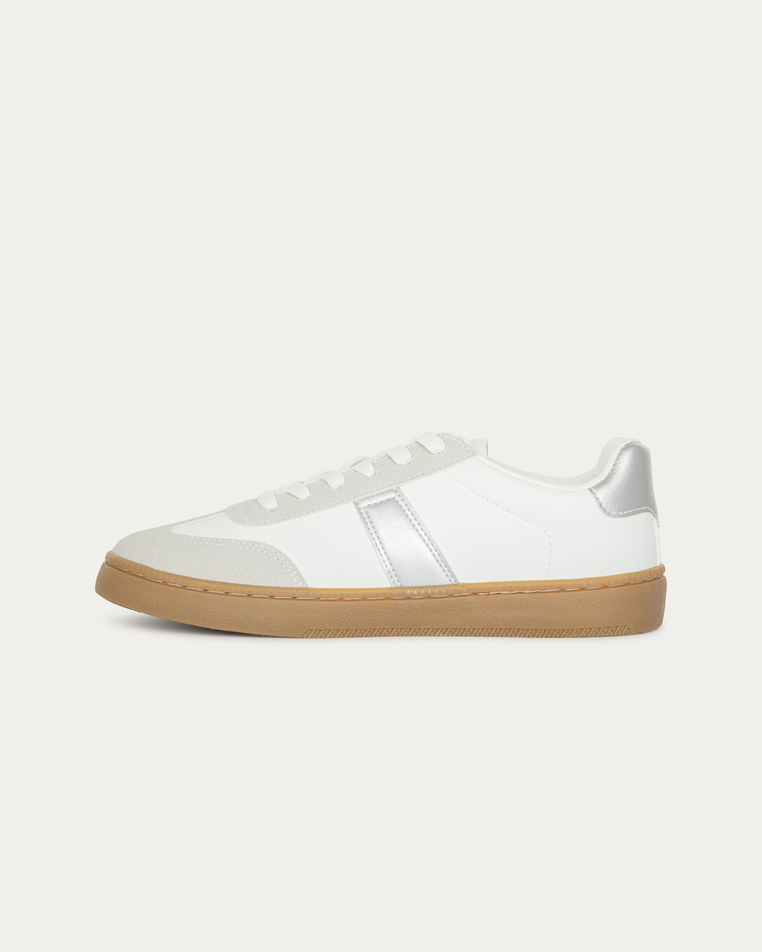 Victoria Sneakers White Silver, Vegan Ecological