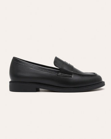 Mocassino Oxford nero - vegan