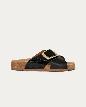 Capri Sandals Black, Vegan Eco-Friendly