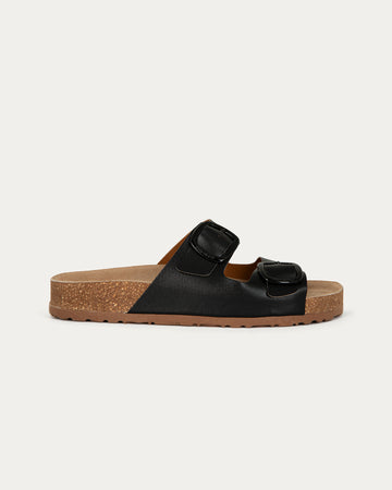 Capri Sandals Black, Vegan Eco-Friendly