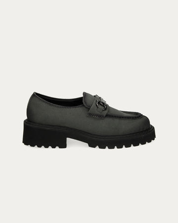 Elsa dark grey moccasins, vegan eco-friendly