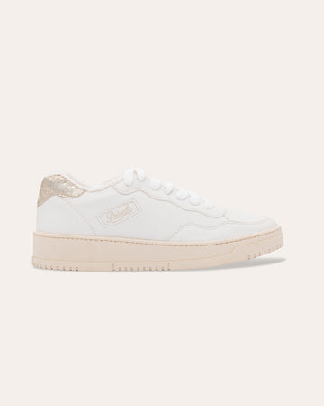 Sneakers Lauren bianco oro vintage, vegane ecologiche