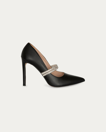 Sofia black heels, vegan eco-friendly