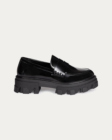 ADM Moccasins Black Glossy, Vegan Eco-Friendly