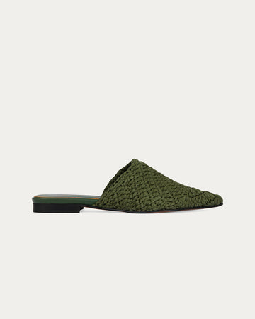 Green Macramè Sandals, Vegan Eco-Friendly
