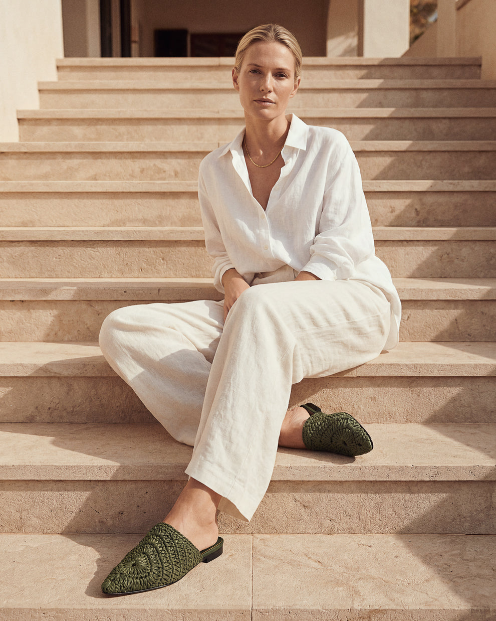 Sandali Macramè verde, vegani ecologici