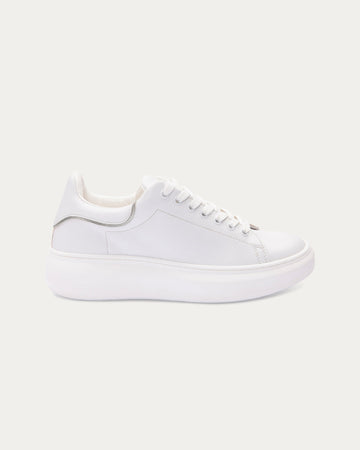 Appleskin Sneakers White Silver, Eco-friendly Vegan