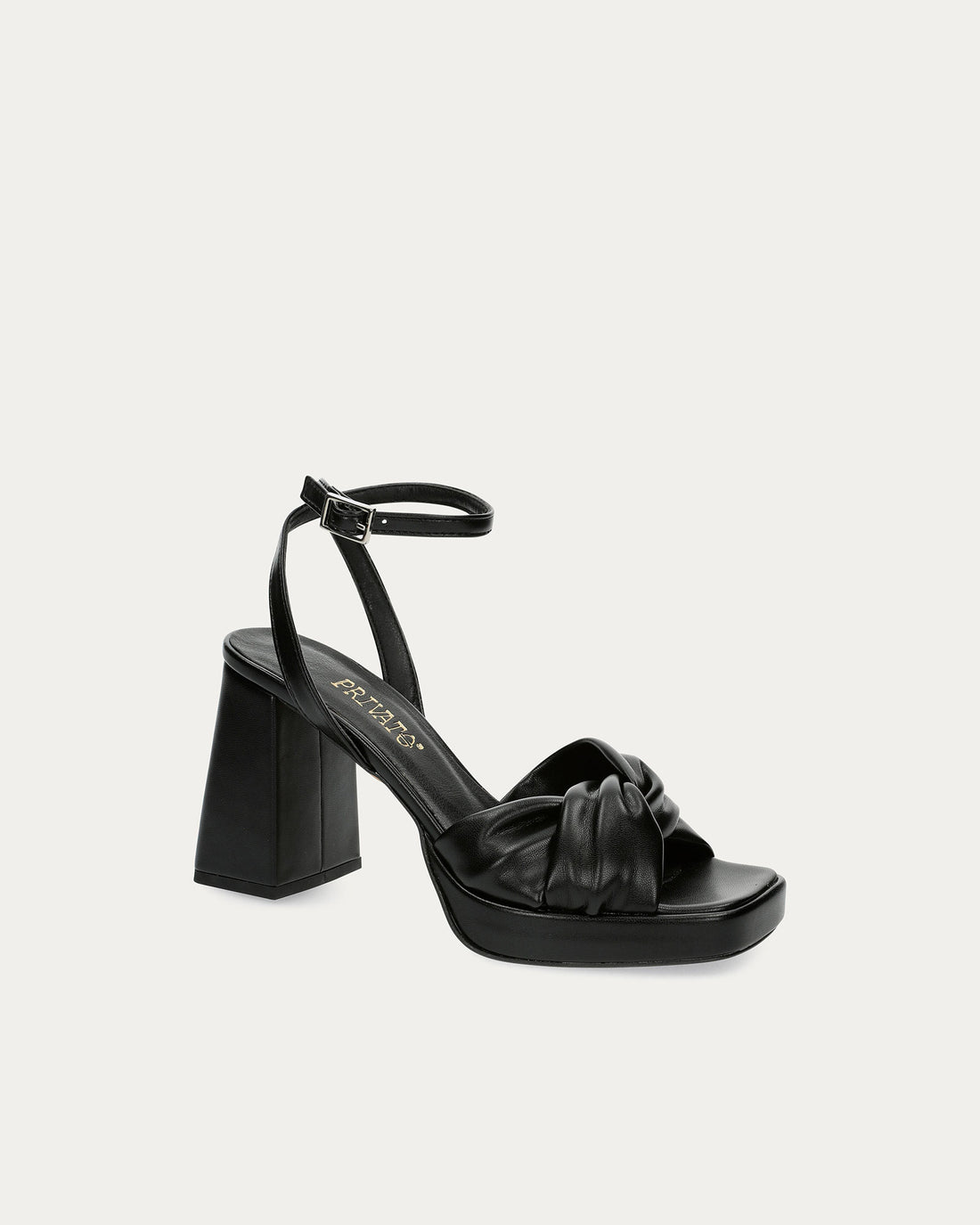 Carmen black heels, vegan eco-friendly