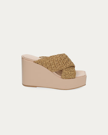 Susan raffia heels, eco-friendly vegan