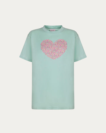 Liberty of London Aquamarine Heart T-Shirt