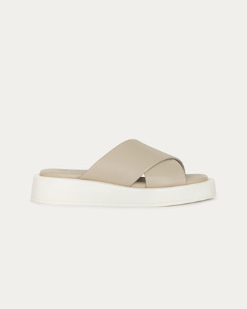 Beige Corfu sandals, vegan eco-friendly