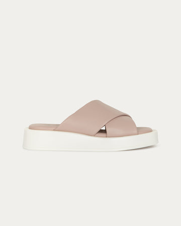 Corfu nude sandals, vegan eco-friendly