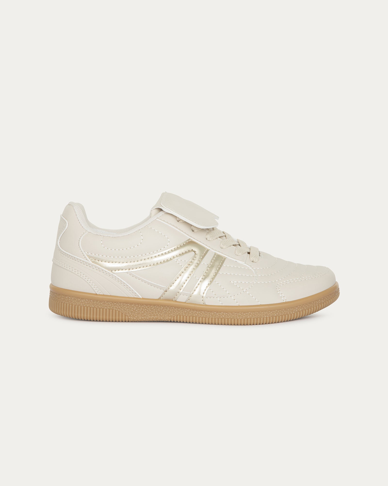 Katia White Gold Sneakers, Vegan Ecological