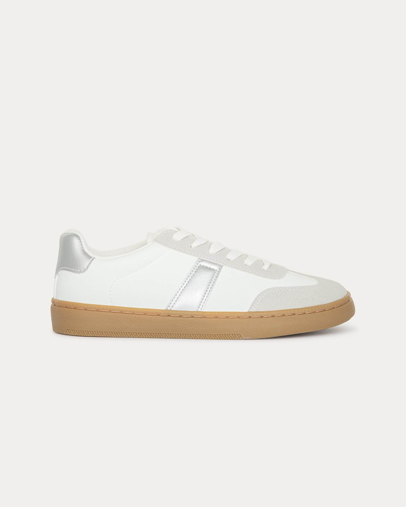 Victoria Sneakers White Silver, Vegan Ecological