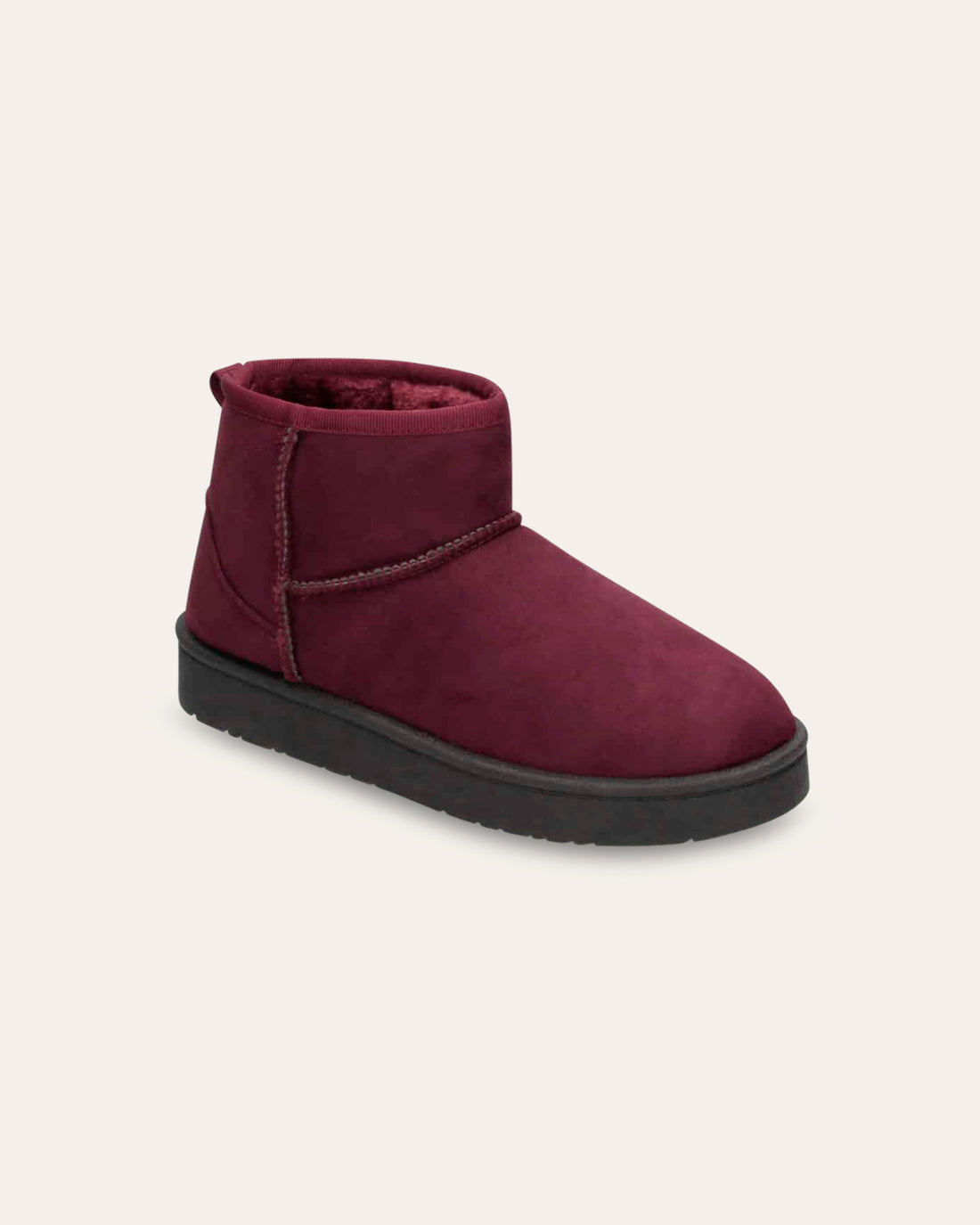 Stivaletti Cortina bordeaux impermeabili, vegani ecologici