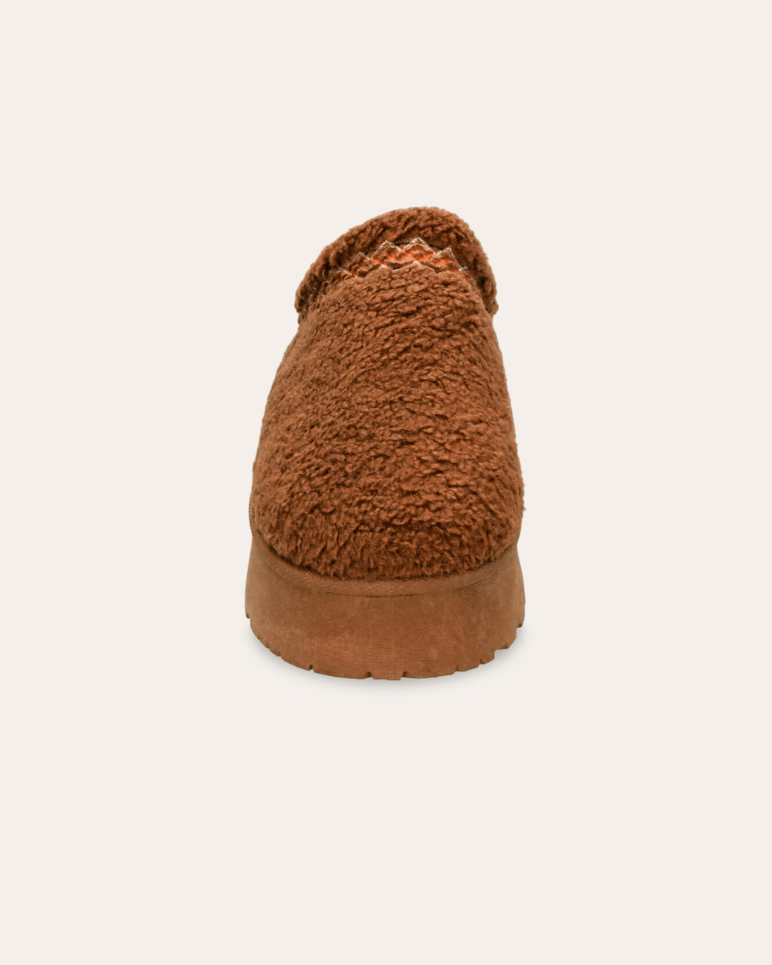Slip-on Padua cammello con suola platform, vegani ecologici
